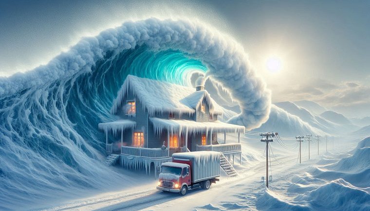 Winter pipe freezing article